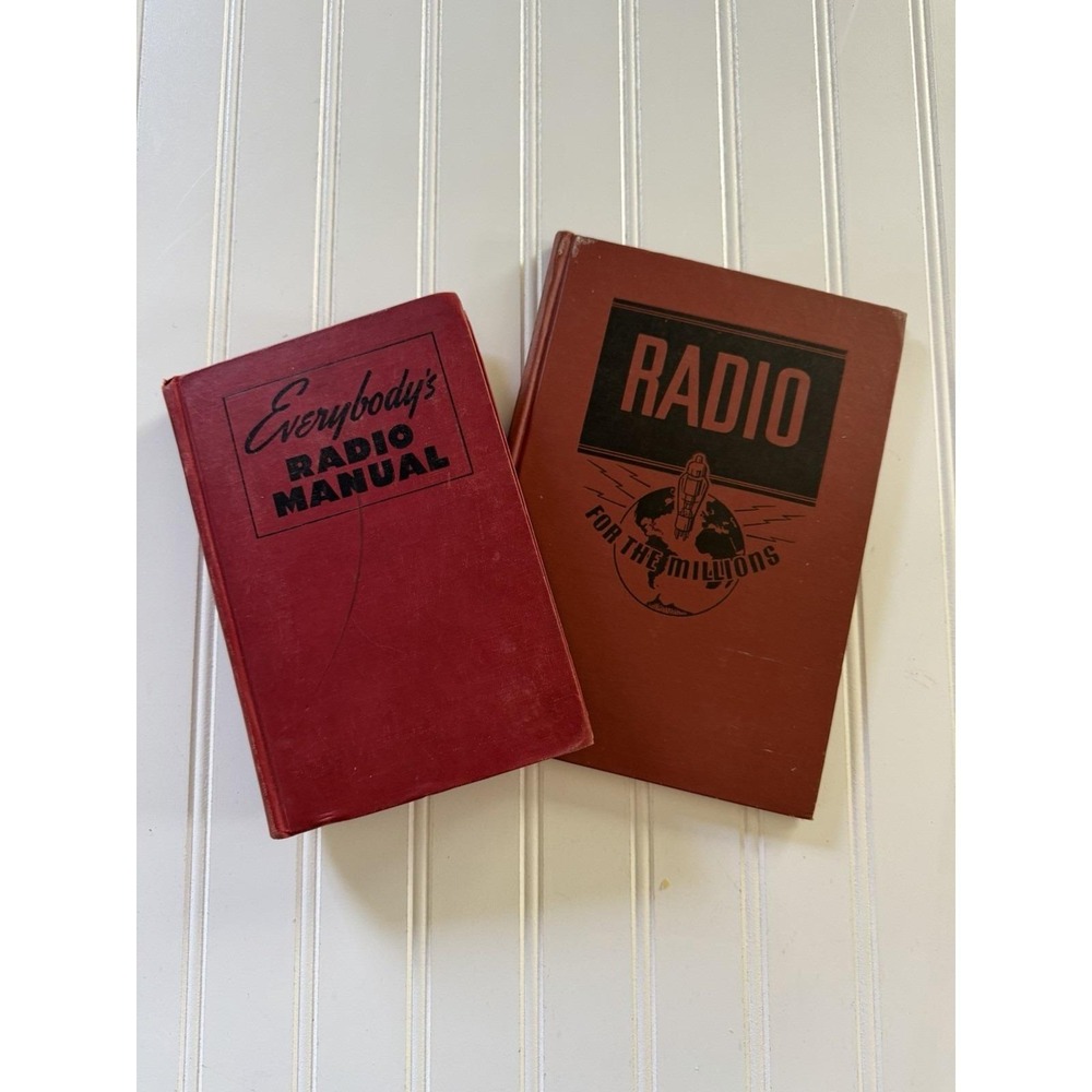 Vintage Radio Book Lot‎ Everybodys Radio Manual 1946 Radio for the Millions 1945